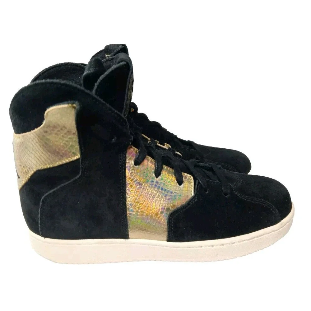 Nike Jordan Westbrook 0.2 E Shoes Size 8 Black & Metallic Gold